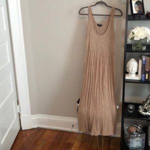 Blush knit tank dress